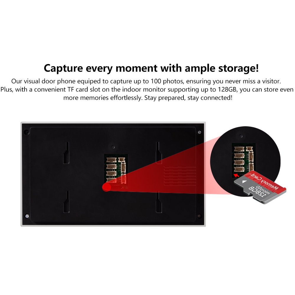 Tuya Smart Wifi Video Doorbell7 Inch Ahd Screen App Intercom Visual Intercom System With 1080p Hd Camera