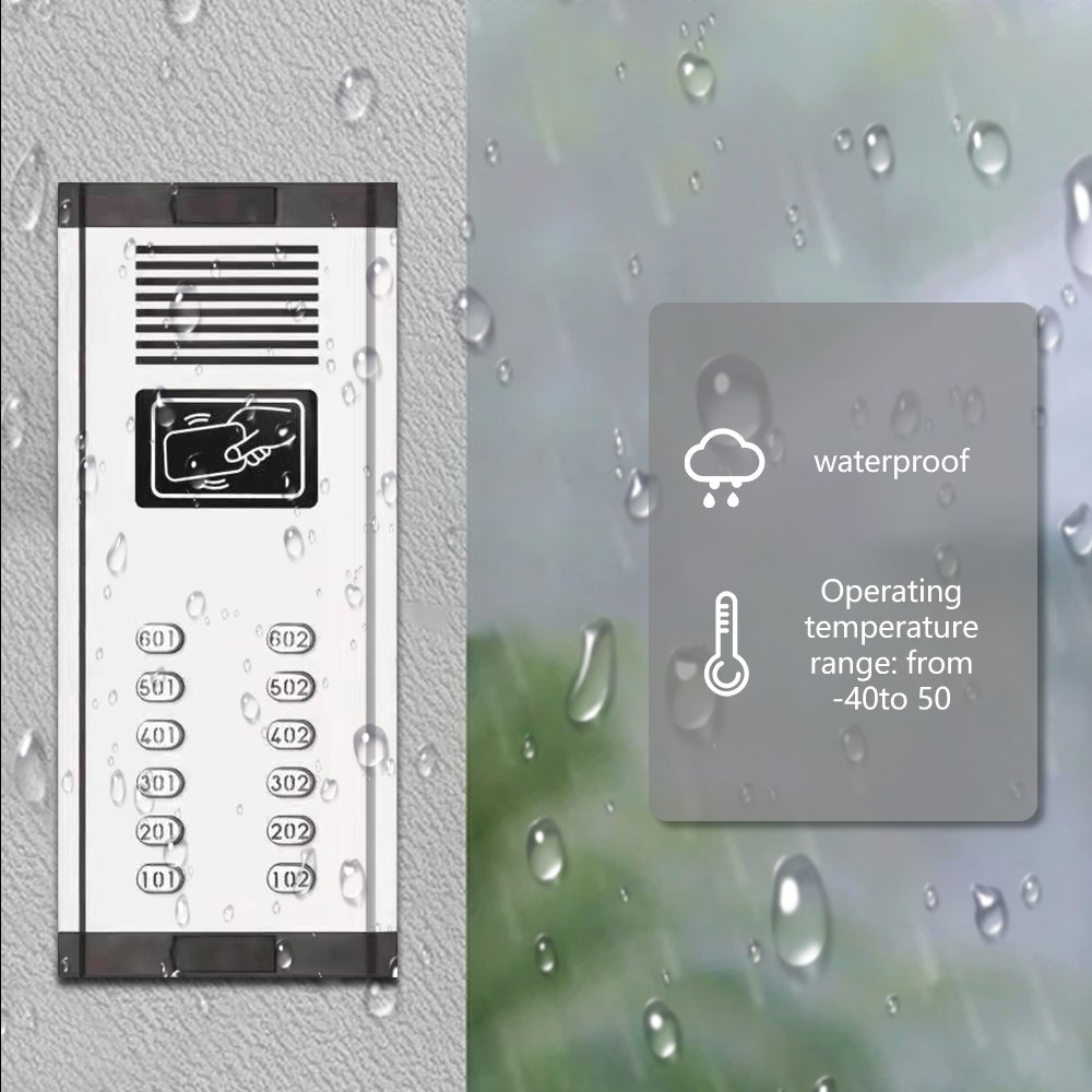 12 Apartment Door Intercom Kits Multi Apartment 10users 8users 6 Users Apartment Intercom System intercom for home