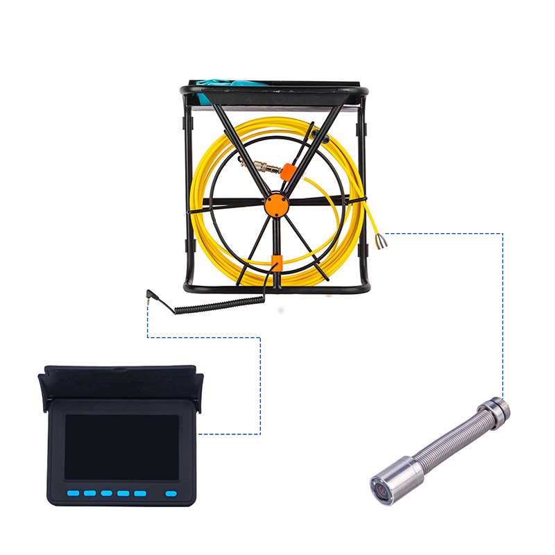 Digital Video Recorder Underwater Wifi Security Analog Pipe Inspection Camera For Swimming Pool Pipe