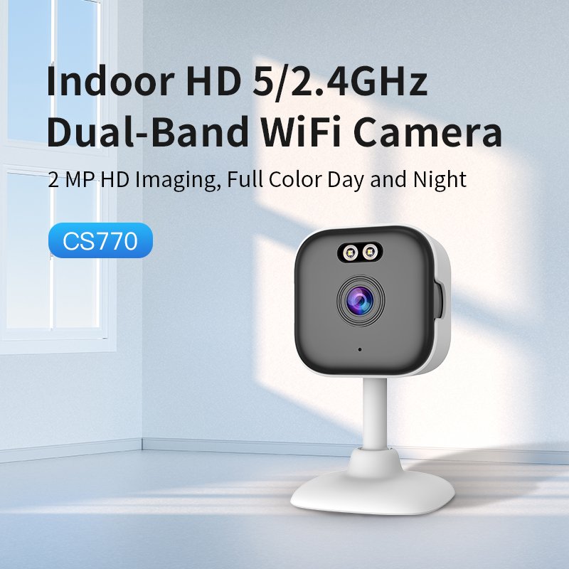 Wide-Angle Innovative Real-Time Network Camera with 360 Angle Adjustment Color Night Vision for Comprehensive Home Security