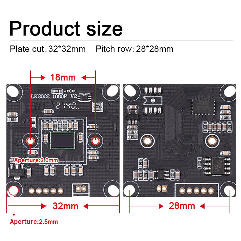 1080P F22 5mm 60degree Distortionless UVC CMOS 30fps HD Mini USB Industrial Camera Module For Android Linux Raspberry Pi