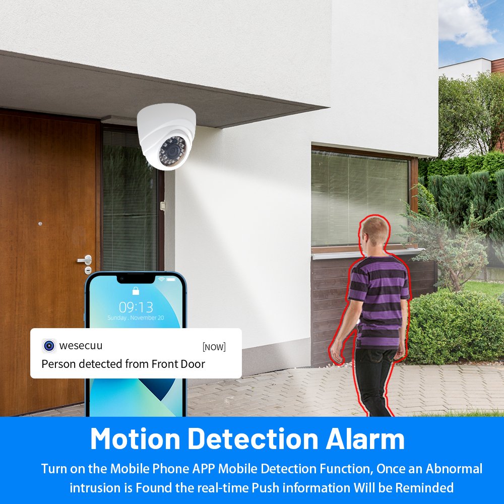 WESECUU 4k 2MP 5MP 8MP 4 8 16 32 Channel Night Vision Home Outdoor Security DVR Analog AHD Cctv System Kit