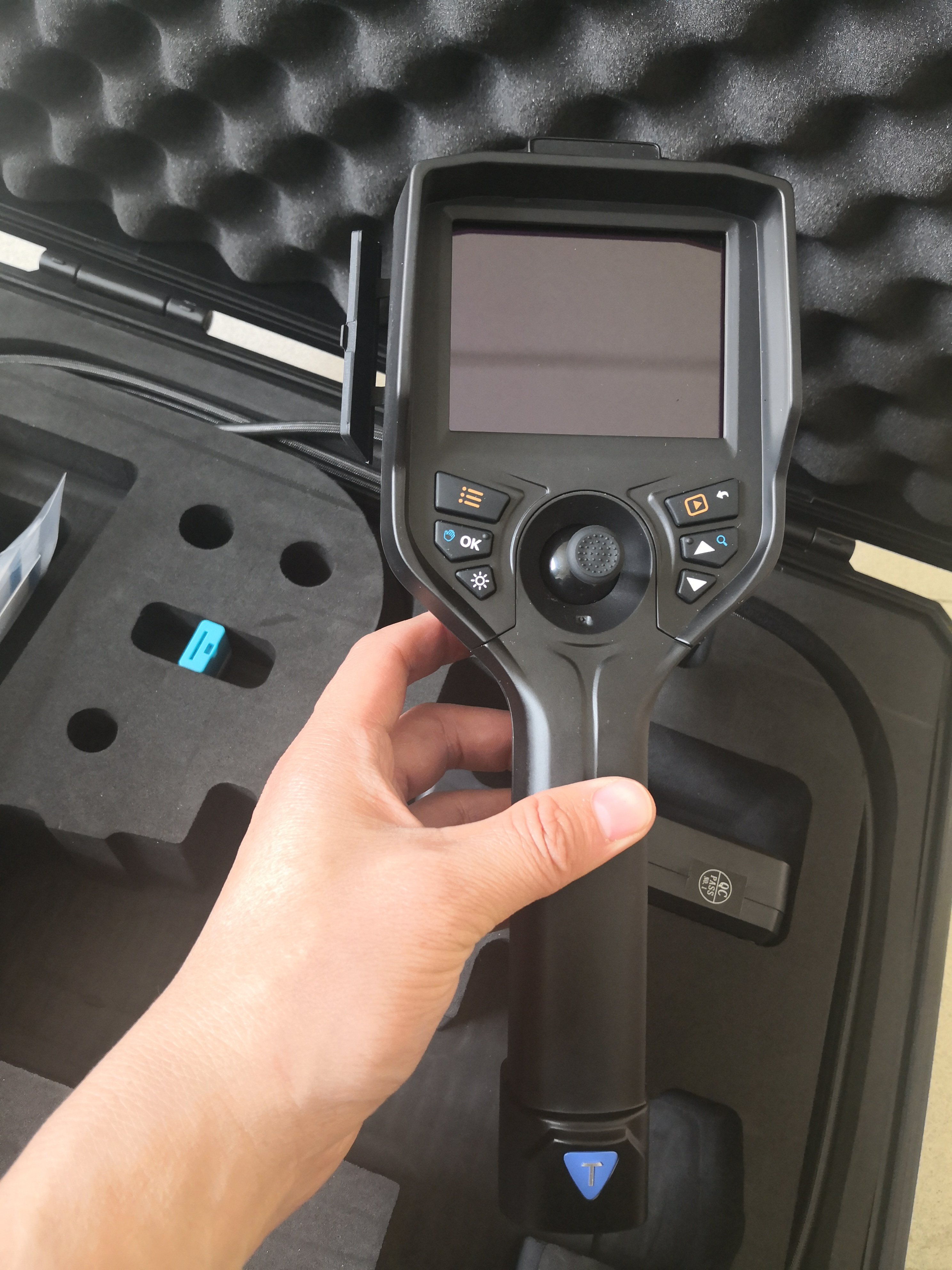 Portable Industrial Video Endoscope Analog camera with 6.0mm Camera Lens 360 Degree Joystick View