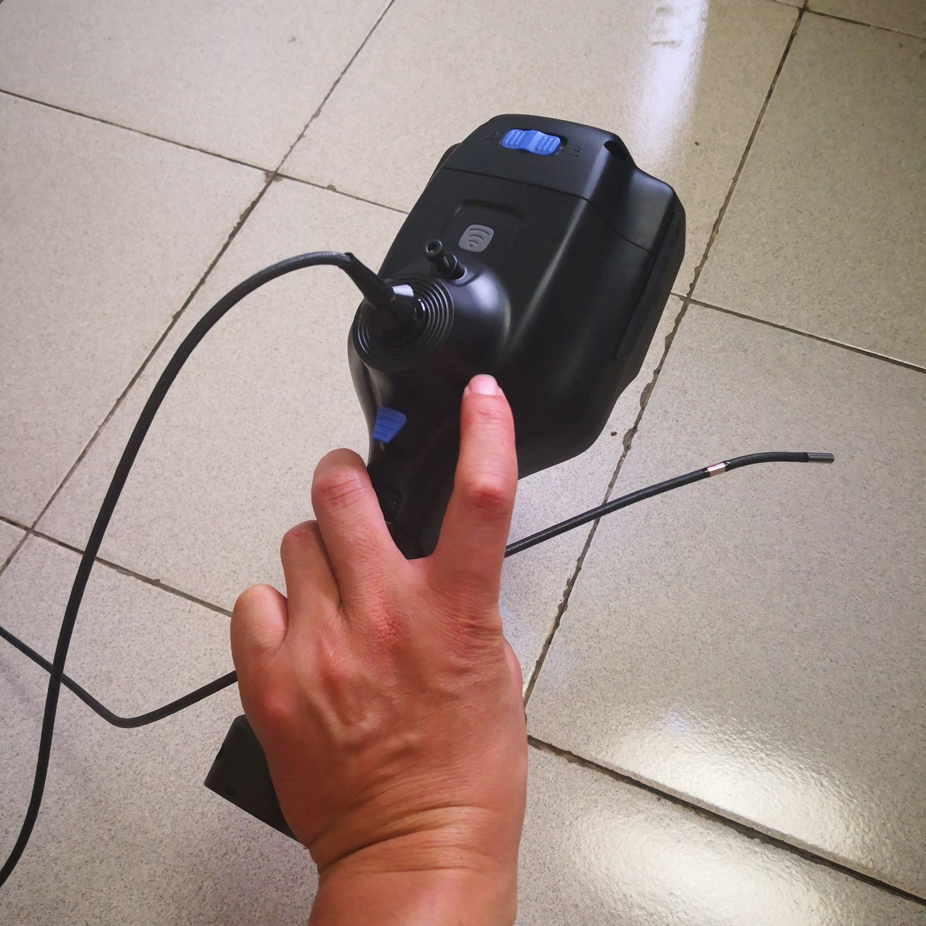 Portable Industrial Video Endoscope Analog camera with 6.0mm Camera Lens 360 Degree Joystick View