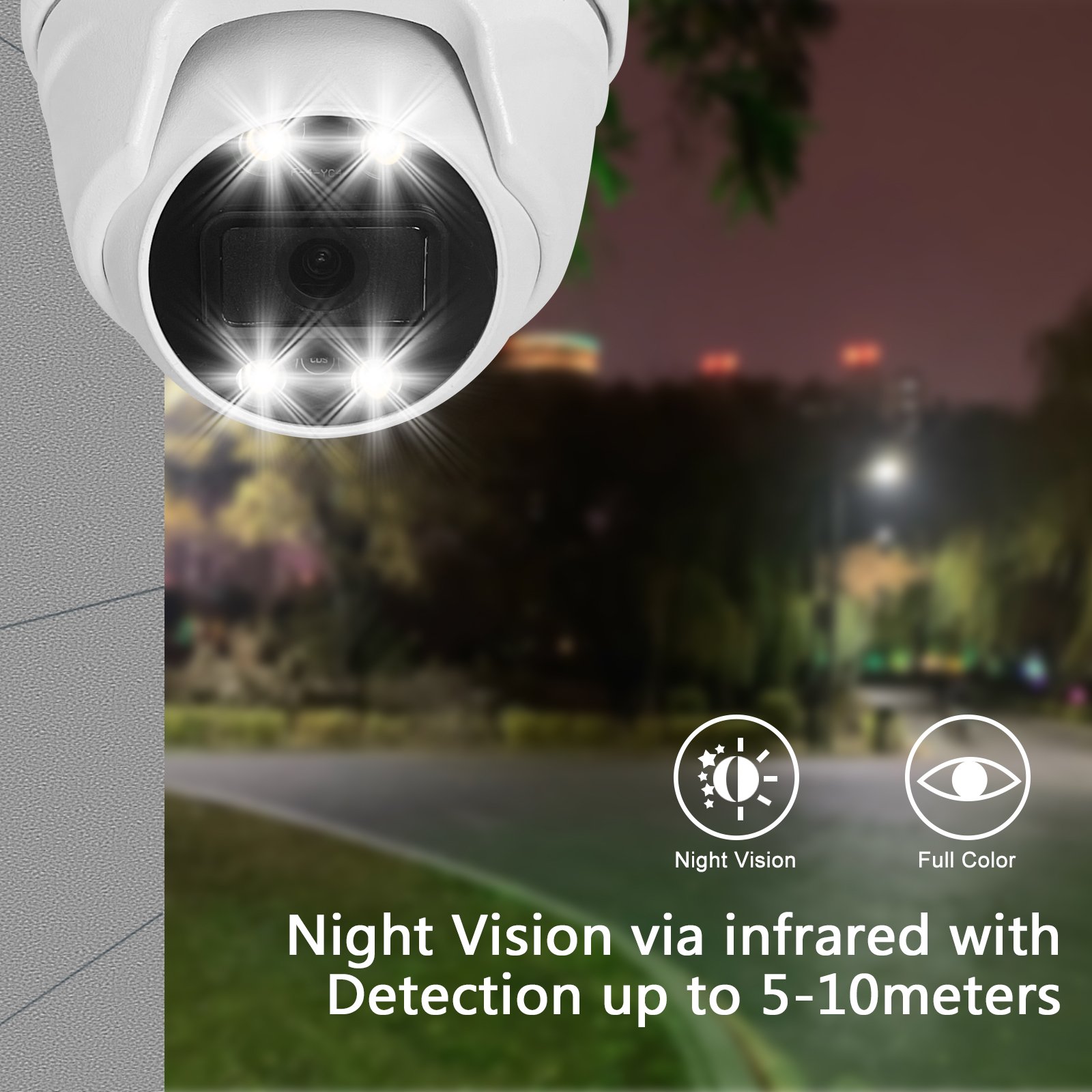 Anspo 2MP AHD SECURITY CAMERA 5MP 8MP 4K Analog CCTV camera dome indoor full color BNC DVR camera