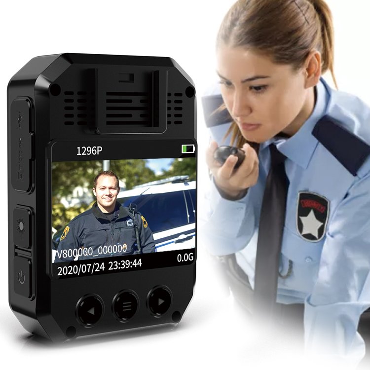 2K 1296P H264 Law Enforcement Wearable Body Camera with GPS 40MP Night Vision Security Body Worm Camera