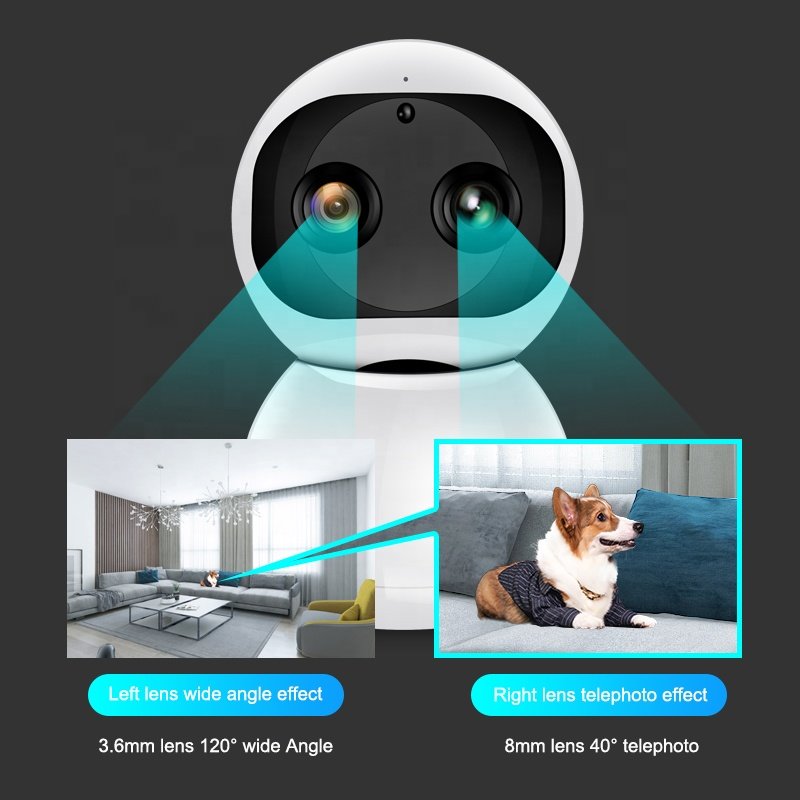 Binocular Shake Head Camera HD Night Vision Smart Wireless Phone Remote Control Network Home Surveillance Camera
