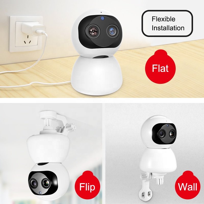 Binocular Shake Head Camera HD Night Vision Smart Wireless Phone Remote Control Network Home Surveillance Camera