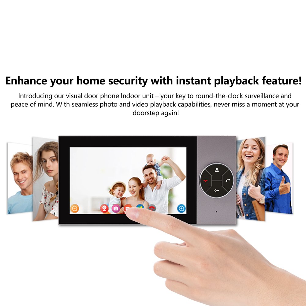 TUYA Video Intercom WIFI RFID Fingerprint Video Door Phone System Home Intercom with 7 Inch Support Remote APP unlocking