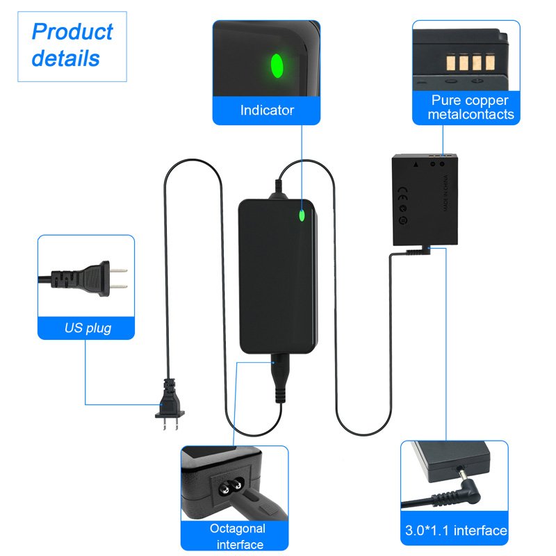 Fake Battery DR-E12 LP-E12 For Canon Camera External Power Adapter