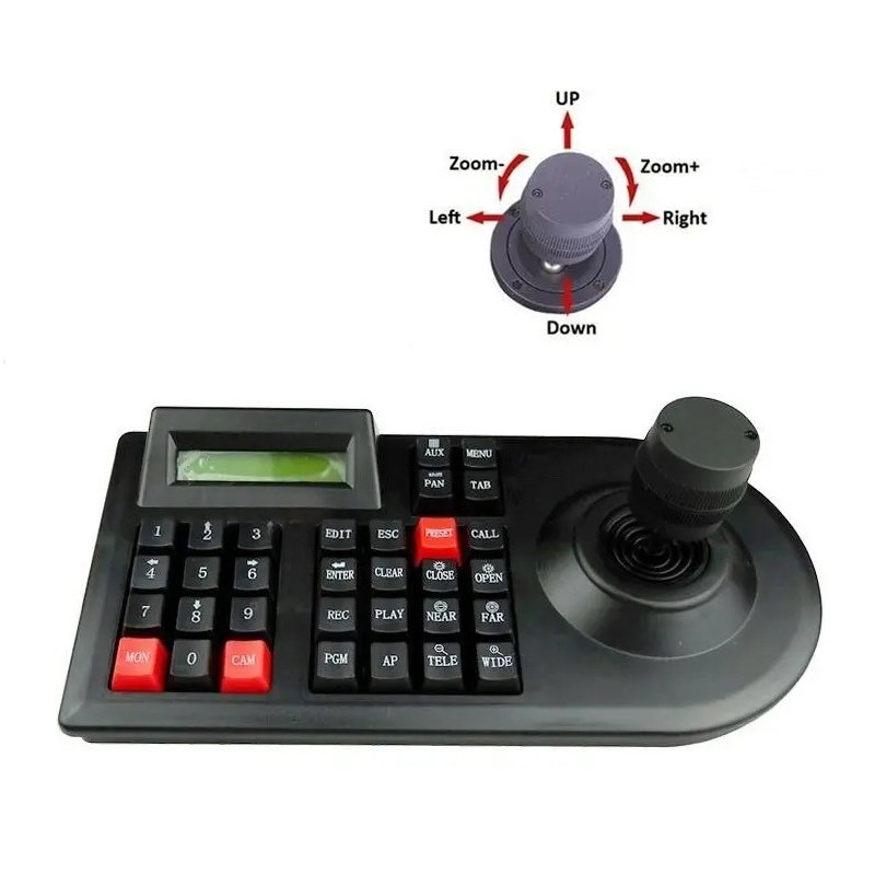 PTZ Control 3D Keyboard Joystick for Analog CCTV Camera RS485 3Axis Accessory
