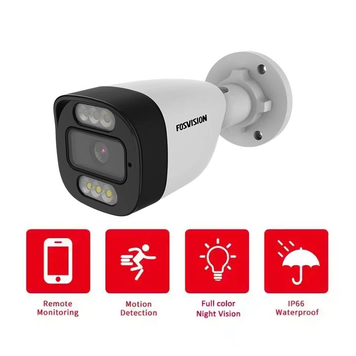 Fosvision AHD 8ch 2MP camera system Full Color Night Vision Dvr Security Home System Video Surveillance Ahd Camera 1080p Ahd Kit