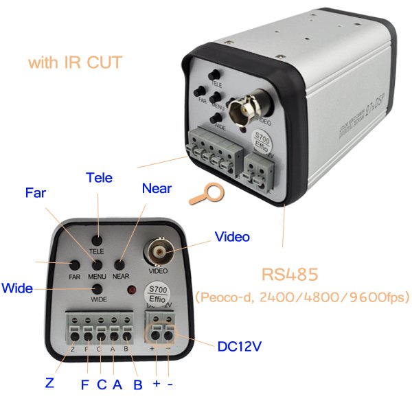 1.3MP 2MP 5MP Hybrid AHD CVI TVI Analog Box Camera 36X ZOOM