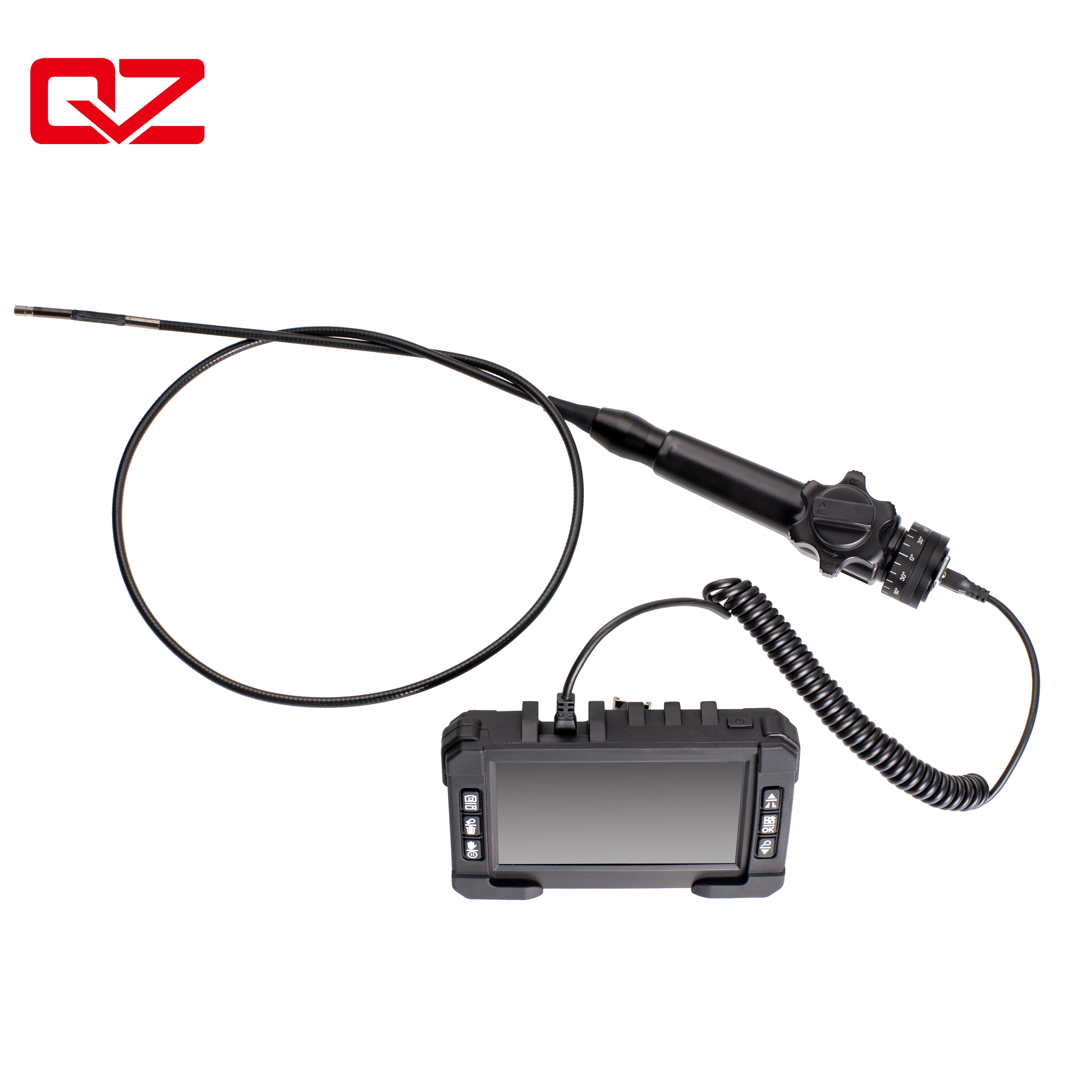 Qyteco Portable and Convenient to Use 5'' TFT Display Two-way Articulating Borescope