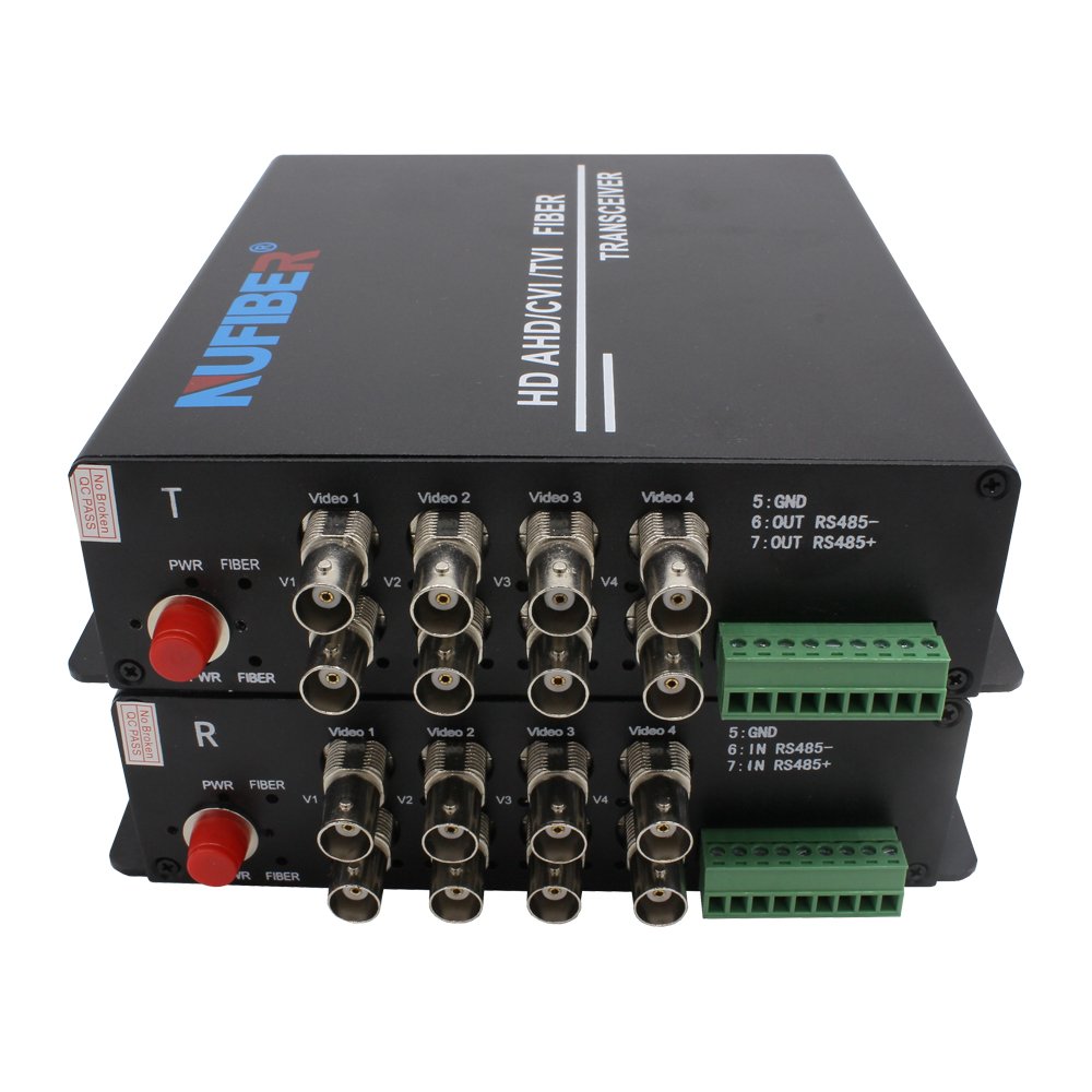 8Ch 5MP HD-AHD/HD-CVI/HD-TVI/CVBS 8-in-1 Video Fiber Optical Converter