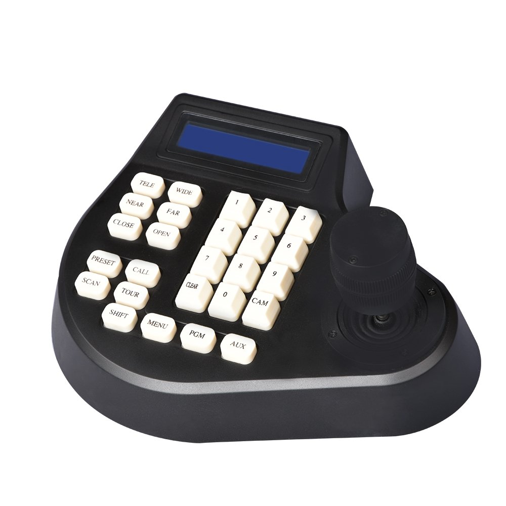CCTV Security 3D Joystick keyboard Controller for AHD CVI TVI Analog camera Pelco-D/P 3Axis RS485 PTZ Camera Keyboard Controller