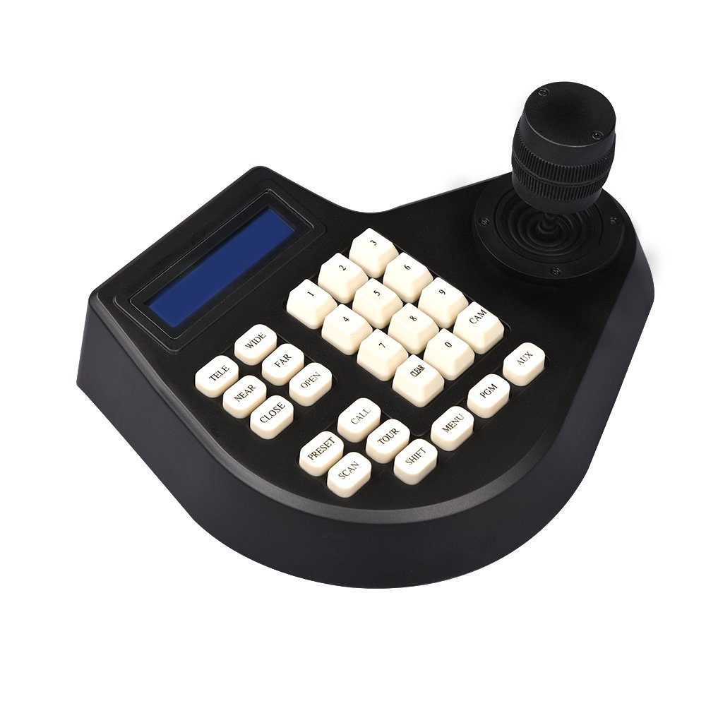 CCTV Security 3D Joystick keyboard Controller for AHD CVI TVI Analog camera Pelco-D/P 3Axis RS485 PTZ Camera Keyboard Controller