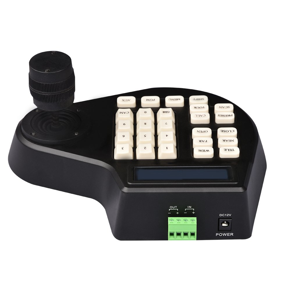 CCTV Security 3D Joystick keyboard Controller for AHD CVI TVI Analog camera Pelco-D/P 3Axis RS485 PTZ Camera Keyboard Controller