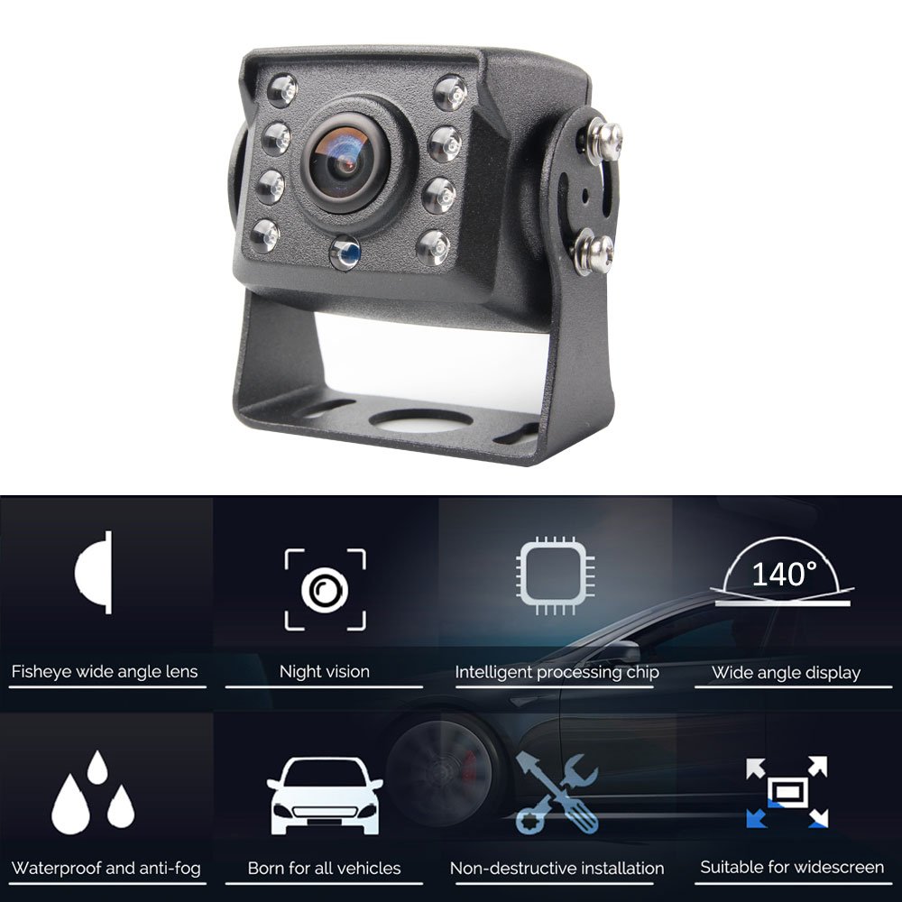 140 Degree Garbage Truck Trailer Taxi Backup Parking Cam Reversing Camera Wide Angle