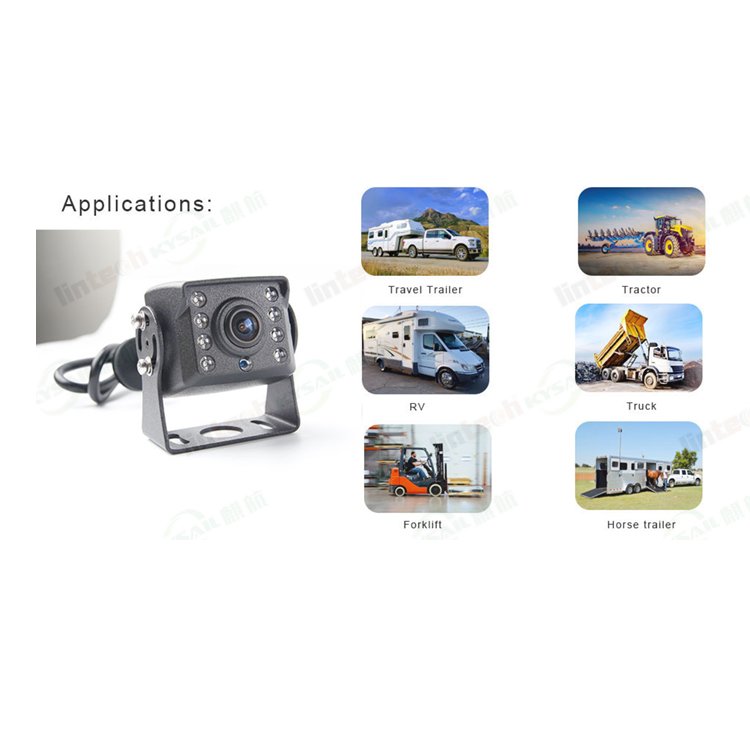 140 Degree Garbage Truck Trailer Taxi Backup Parking Cam Reversing Camera Wide Angle