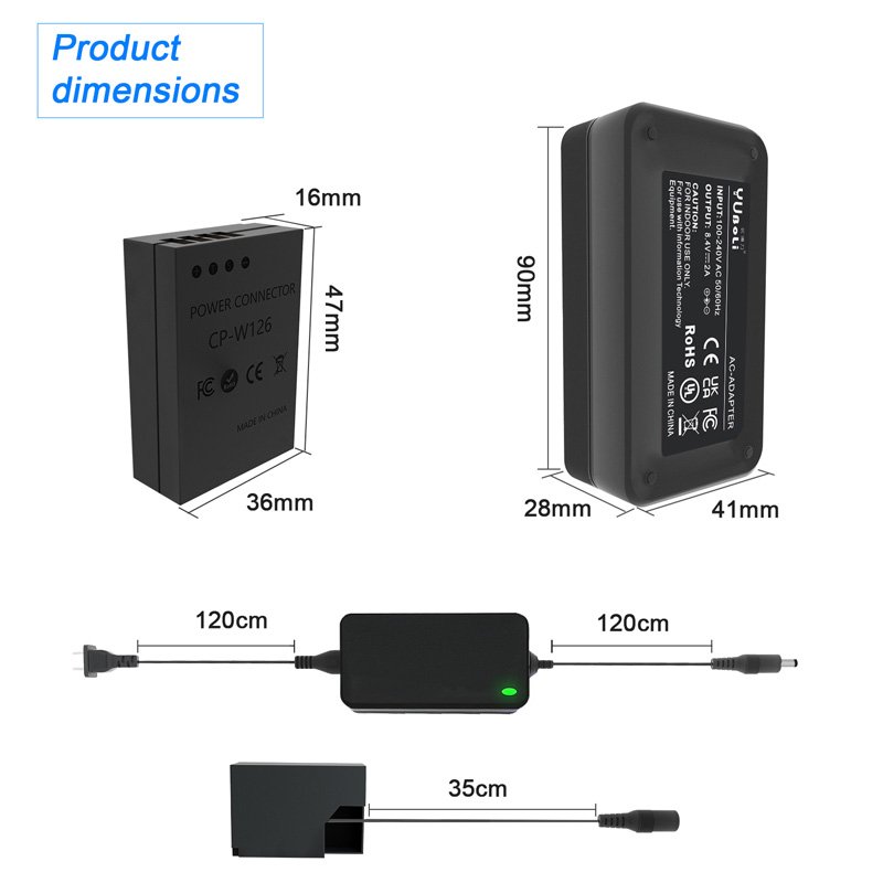 Fake Battery CP-W126 W126S For Fujifilm Camera External Power Adapter