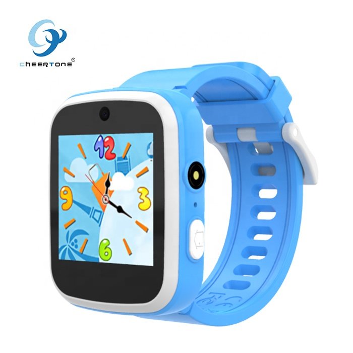 CTW11X High quality wholesale educational kid smart watch toys for school kids girls pink with DIY dial background reminders
