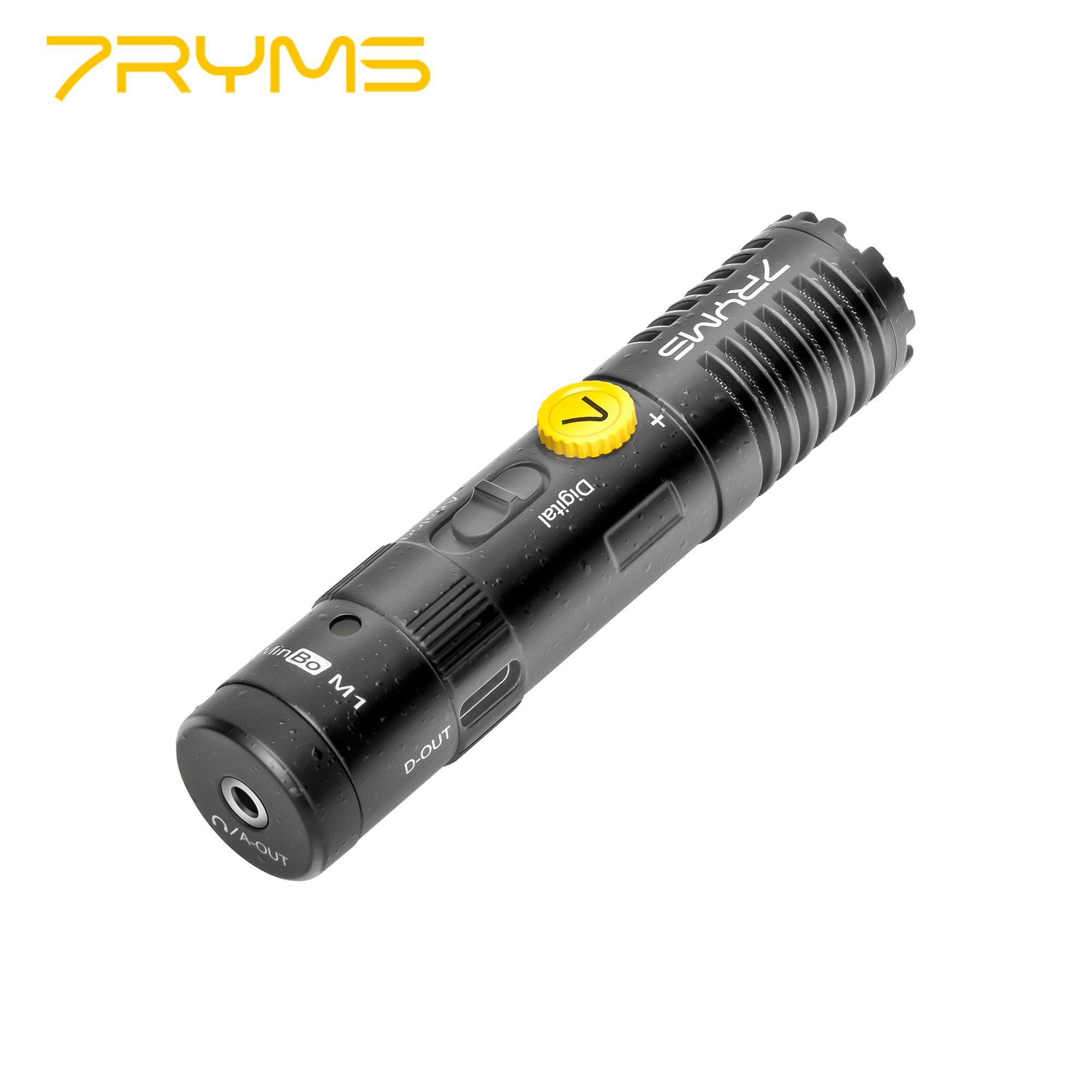 7RYMS Mini Cardioid Digital and Analog Dual mode Shotgun Microphone For Smartphone, Computer, Camera