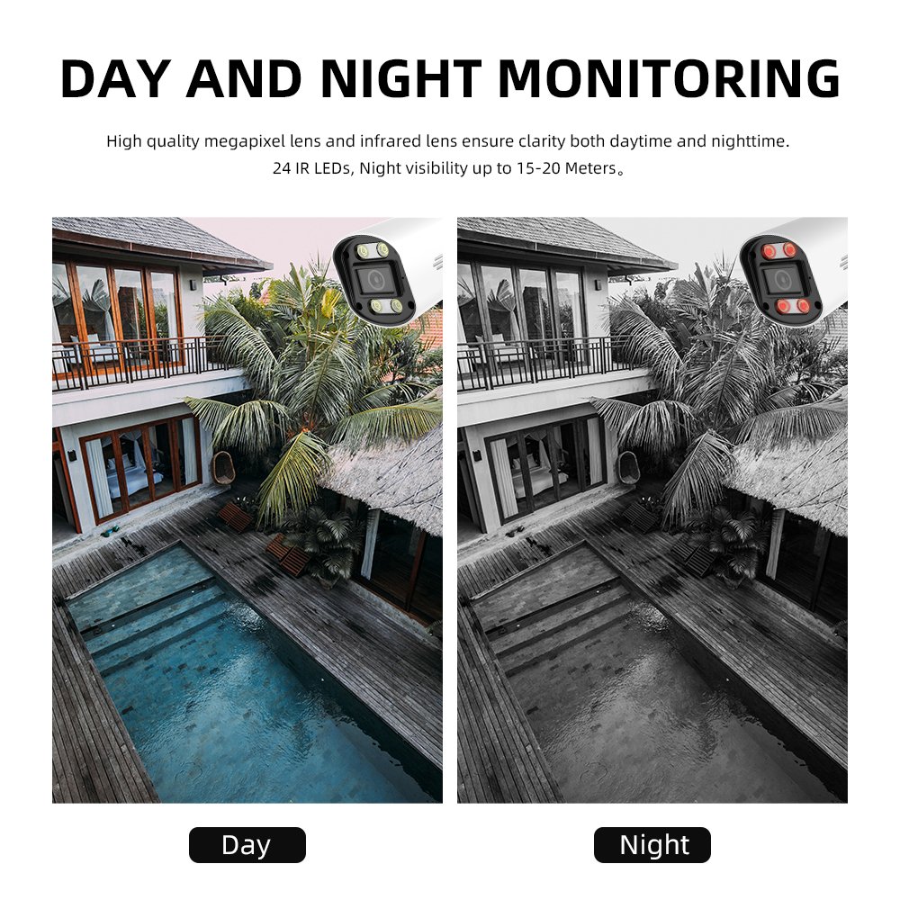 2MP 4ch DVR NIGHT VISION Surveillance System Bullet Coaxial Audio IR CCTV Camera Indoor And Outdoor AHD Analog Security Cameras