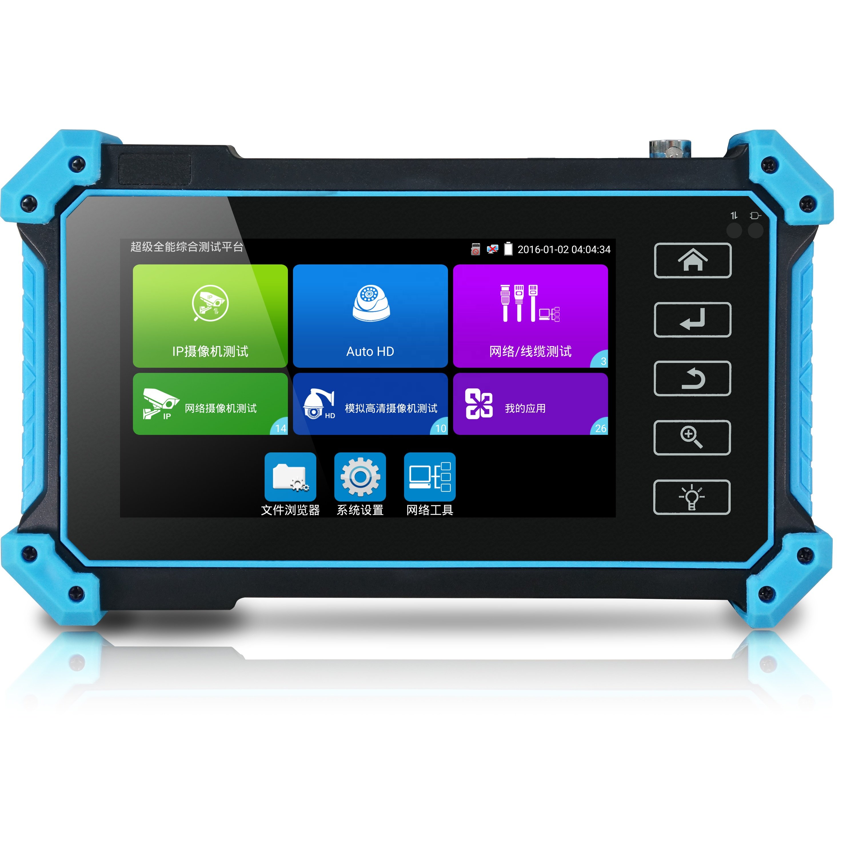 5.4 inch coaxial HD CCTV Tester monitor 8MP AHD TVI CVI IP camera HD VGA input analog test POE DC12V output Tester