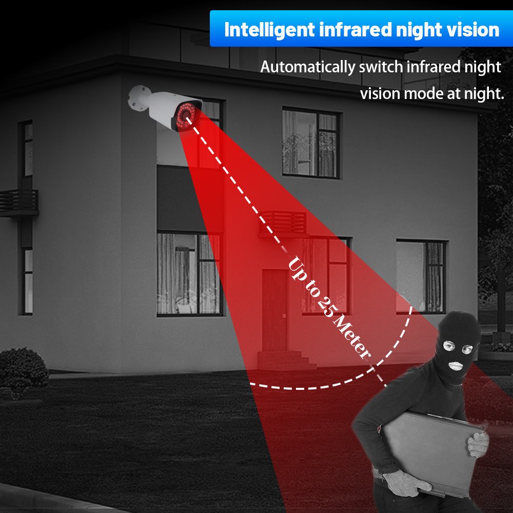 WESECUU OEM Cheap Day and Night IR Light Metal Bullet Analog 2MP 5MP 8MP AHD HD Outdoor Camera CCTV Indoor camera