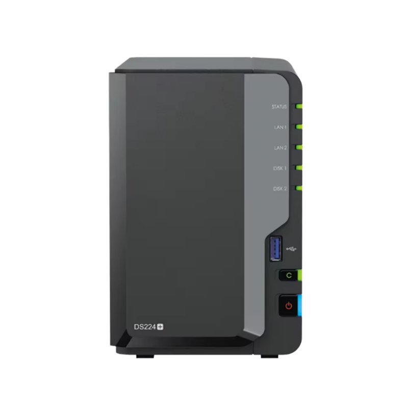 Brand New Networking Storage DS224 2-Bay Diskless NAS With USB Interface 2U Rackmount DiskStation SSD Interface