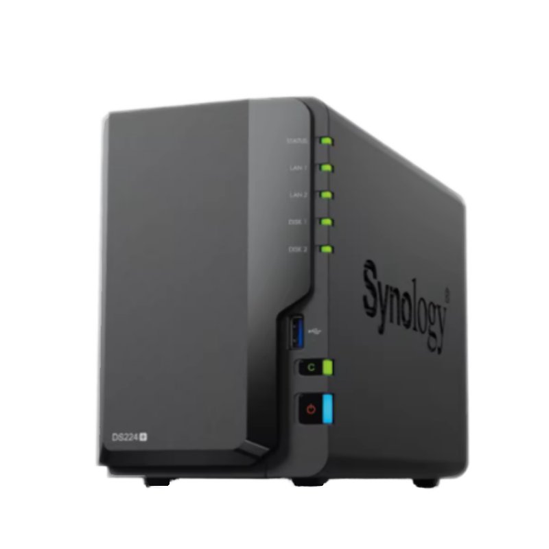 Brand New Networking Storage DS224 2-Bay Diskless NAS With USB Interface 2U Rackmount DiskStation SSD Interface