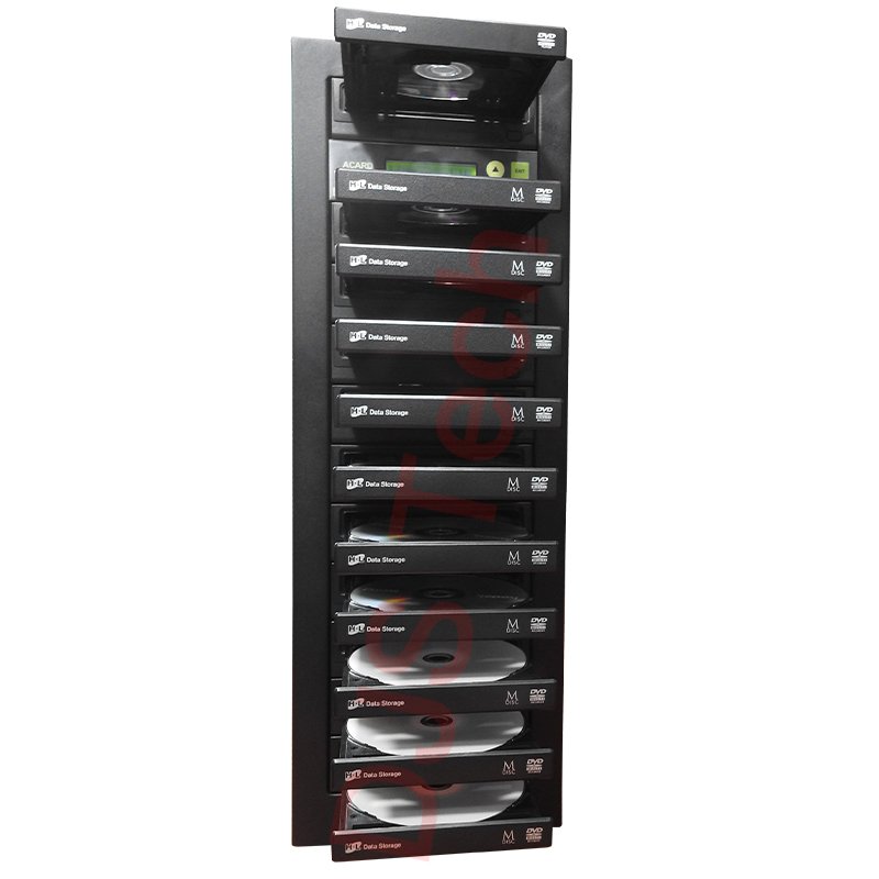 24X Burner 11 Drives CD DVD Duplicator For Copying Blank CD DVD