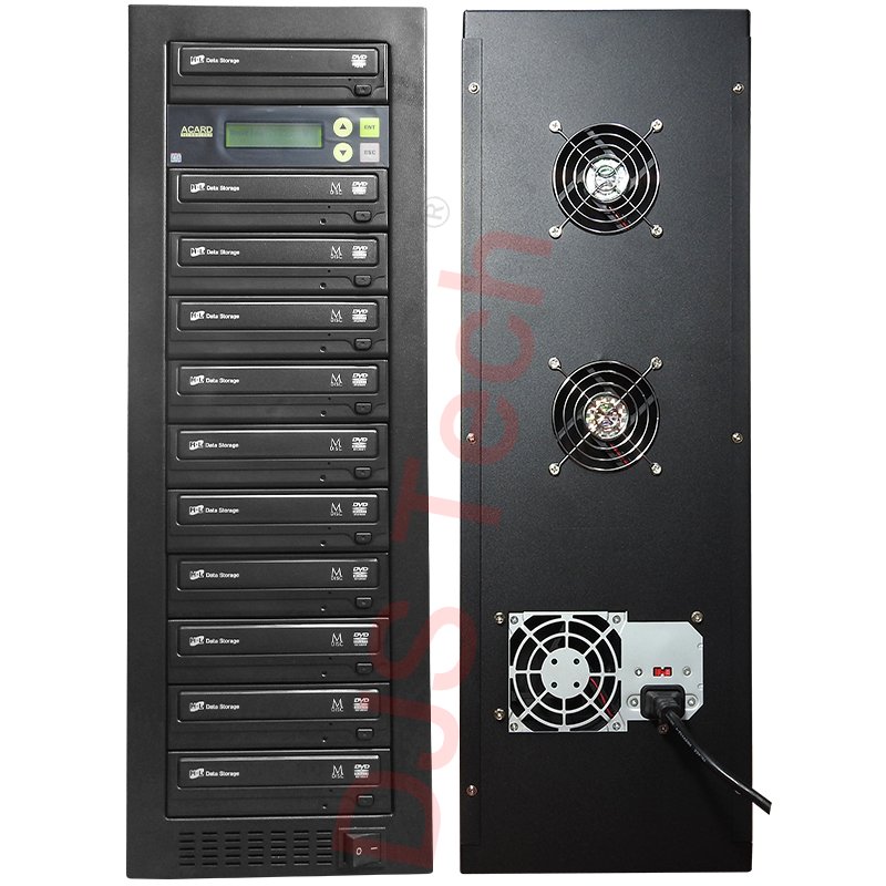 24X Burner 11 Drives CD DVD Duplicator For Copying Blank CD DVD