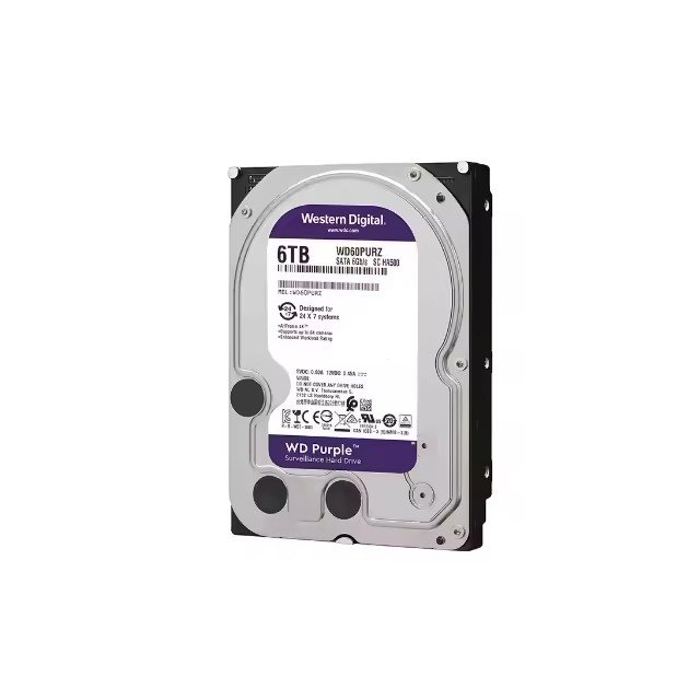 Western 500GB 1TB 2TB 3TB 4TB 6TB 8TB Digital Purple Hard Drive Sata Cache 3.5" HDD Hard Drive Western 500GB