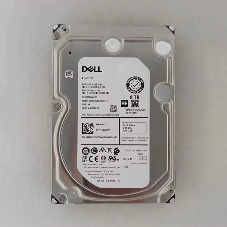 Original New Dells HDD 8tb Ssd 7.2K RPM NLSAS 3.5" Hard Drive For Server