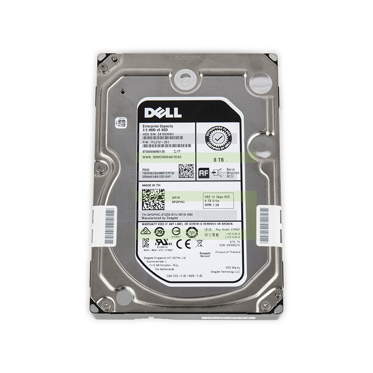 Original New Dells HDD 8tb Ssd 7.2K RPM NLSAS 3.5" Hard Drive For Server