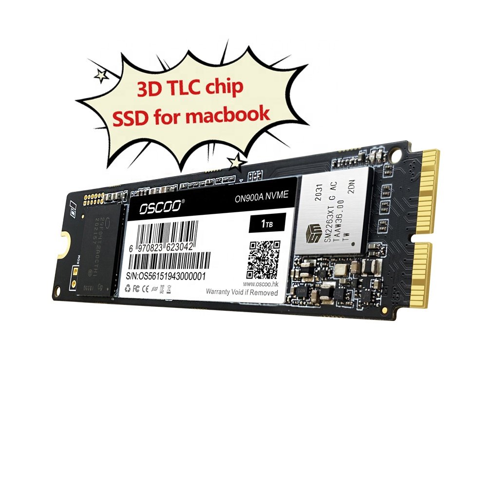 OSCOO SSD Hard Drives NVME 2TB 1TB 512GB 256GB Disco Duro for MacBook A1347 A1369 A1398 A1418 A1465 A1466 A1481 A1502