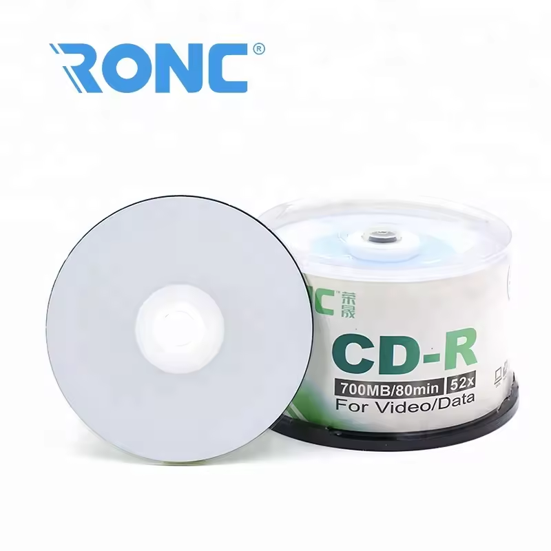High Quality 700mb 52X White Inkjet Printable CD-R Original Empty Disc DVD CD CD-R Dvd-r Disc