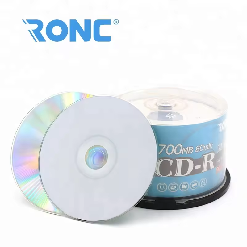 High Quality 700mb 52X White Inkjet Printable CD-R Original Empty Disc DVD CD CD-R Dvd-r Disc