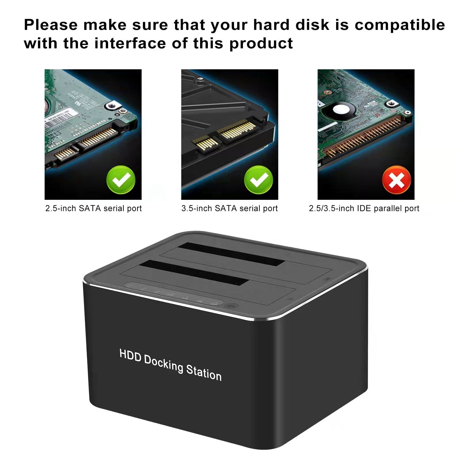 2-bay sata hdd offline clone Aluminum Dual Bay USB3.0 Hdd Duplicator 5Gbps Hard Drive Disk Hdd Docking Station
