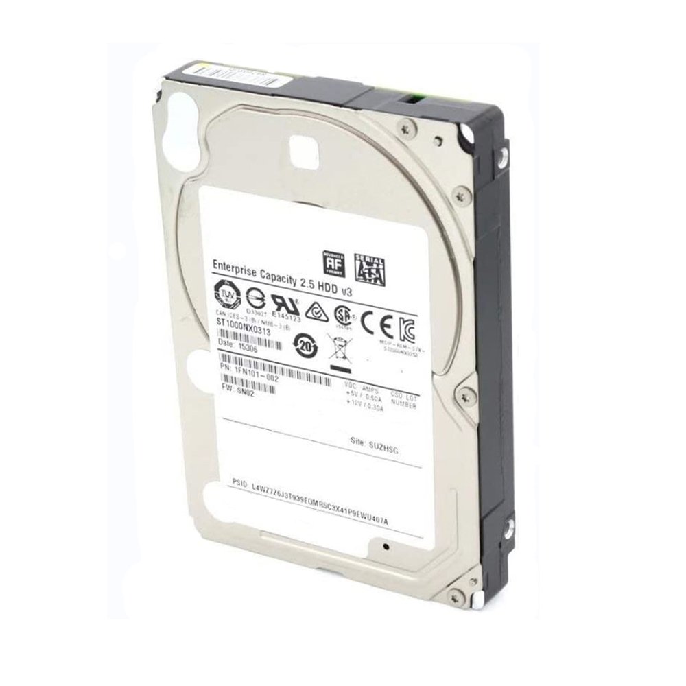 ST1000NX0313 1TB 2.5 6.0 Gbps 7200 RPM Enterprise 512 Emulation Serial Hard Disk for Server ST1000NX0313