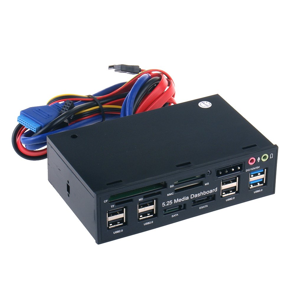 USB External 3.5-inch Hard Disk Disk Head USB2.0 USB3.0 5.25" 525E Multi-function Hard Drive Audio Plug