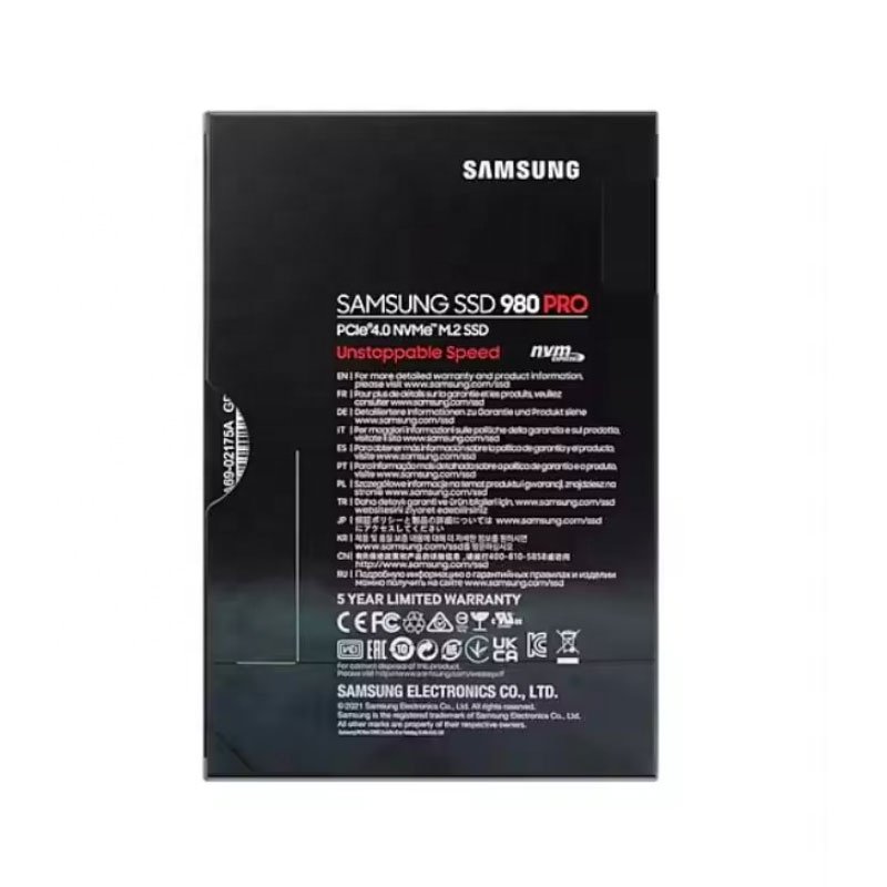 980 PRO 1TB SSD High Performance M.2 Interface Protocol NVMe PCIe4.0*4 980 PRO 1TB MZ-V8P1T0BW