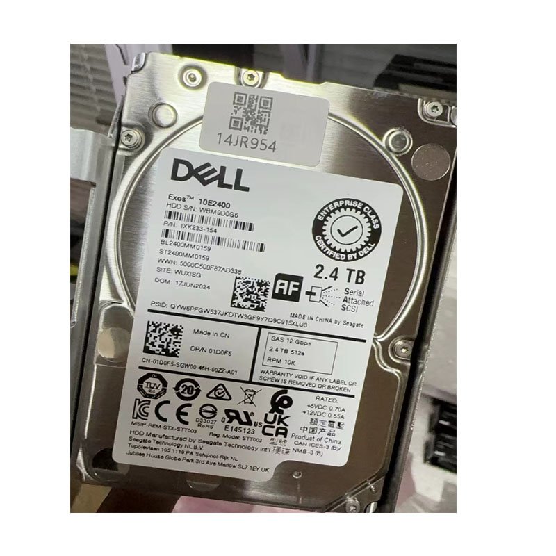 2.5 Inch Hdd New Dell S Eagate 2.4T 512e SAS 10K 2.5 12GB 0RWR8F/01D0F5