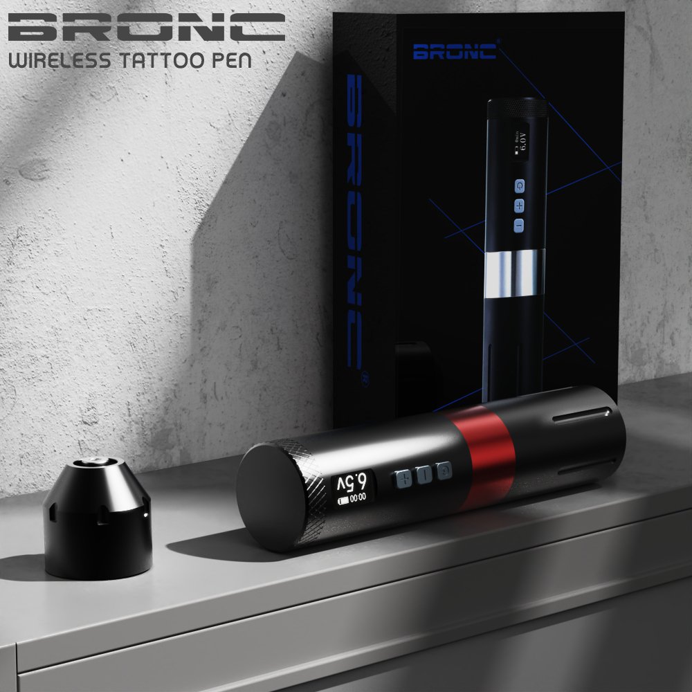 2024 BRONC High Quality Wireless Tattoo Pen Sophisticated Tattoo Gun For Body Art