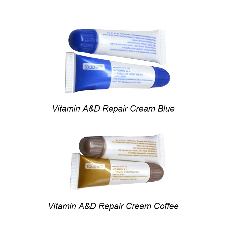 Hadiyah Private Label Permanent Makeup Healing Balm Cosmetic Tattoo Aftercare Gel Vitamina A D Ointment 100PCS/ Bag