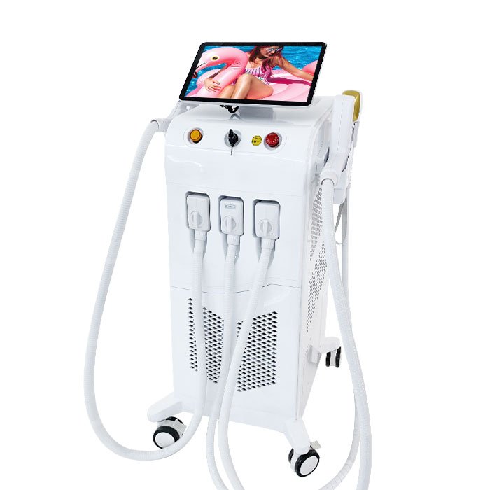 permanent fashionable diode laser hair removal machine 4 in 1 with 3 waves