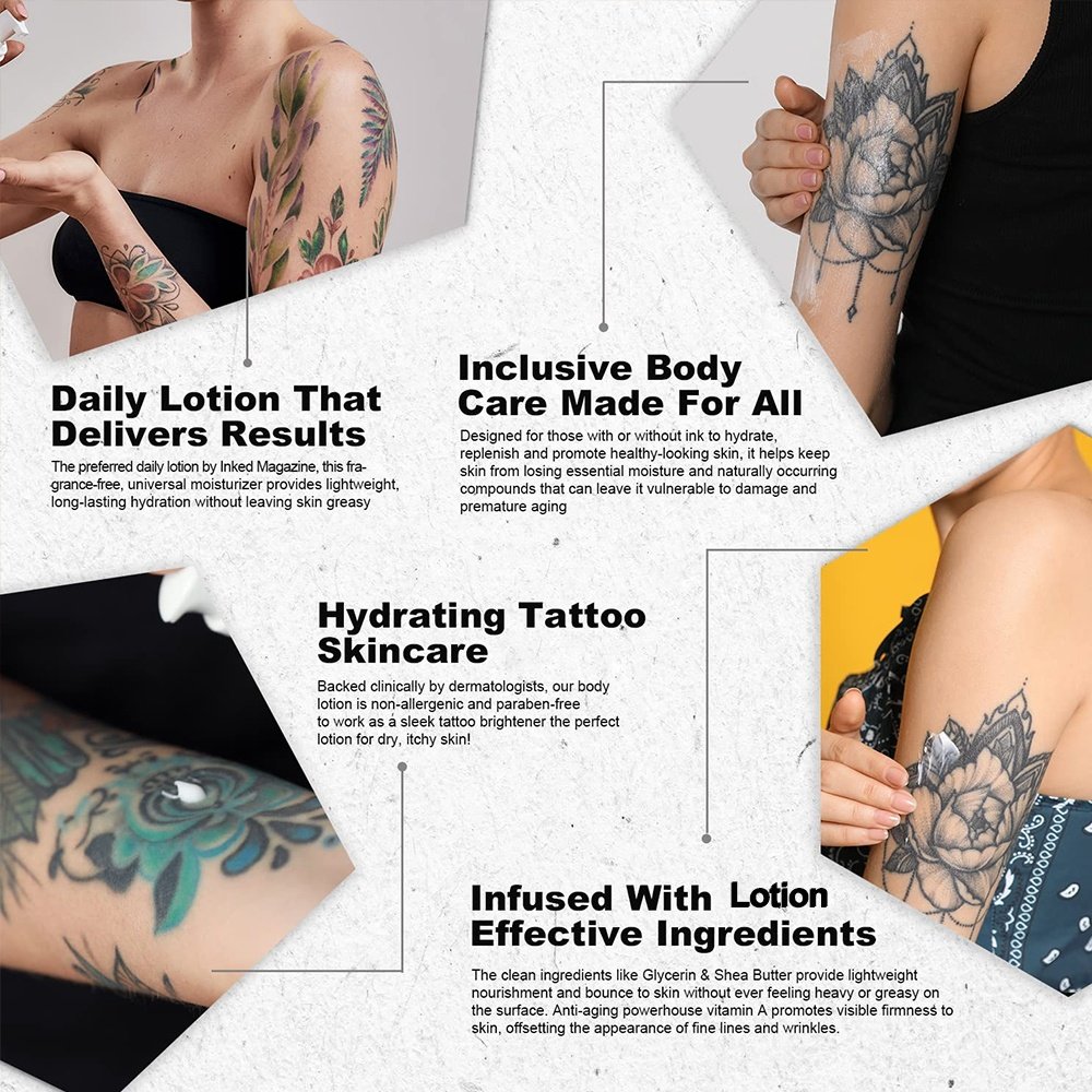 Natural Ingredients Tattoo Lotion Aftercare,Moisturizer & Healing Keeps Fresh Prevents Ink Fading Tattoo Care Salve Ointment