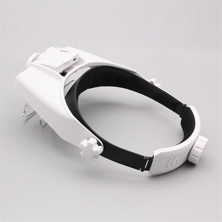 Headset LED light USB charging power display nail eyelash tattoo high power HD magnifying glass 82000MAC